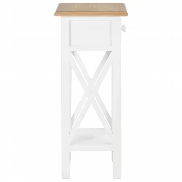 Acquista 280057 Side Table White 27x27x65,5 cm Wood con riferimento GHV-280057 della ditta GARDENHOME
