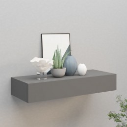 Acquista Scaffale con Cassetti da Parete Grigio 60x23,5x10 cm in MDF con riferimento GHV-330259 della ditta GARDENHOME