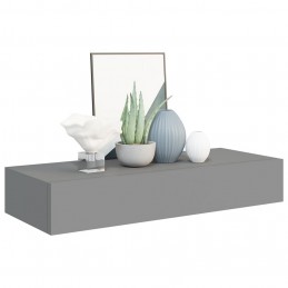 Acquista Scaffale con Cassetti da Parete Grigio 60x23,5x10 cm in MDF con riferimento GHV-330259 della ditta GARDENHOME