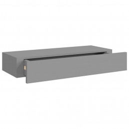 Acquista Scaffale con Cassetti da Parete Grigio 60x23,5x10 cm in MDF con riferimento GHV-330259 della ditta GARDENHOME