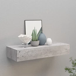 Acquista Scaffale a Muro con Cassetti Grigio Cemento 60x23,5x10 cm MDF con riferimento GHV-330265 della ditta GARDENHOME