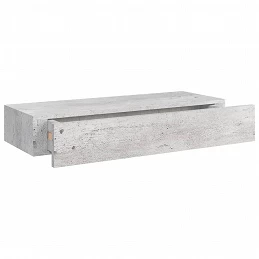 Acquista Scaffale a Muro con Cassetti Grigio Cemento 60x23,5x10 cm MDF con riferimento GHV-330265 della ditta GARDENHOME