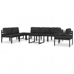 Acquista Divano Centrale Modulare 1 pz con Cuscini Alluminio Antracite con riferimento GHV-49240 della ditta GARDENHOME