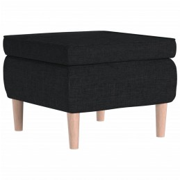 Acquista Poggiapiedi con Gambe in Legno Nero in Tessuto con riferimento GHV-329448 della ditta GARDENHOME