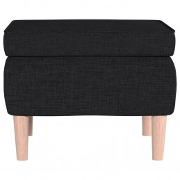 Acquista Poggiapiedi con Gambe in Legno Nero in Tessuto con riferimento GHV-329448 della ditta GARDENHOME