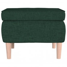 Acquista Poggiapiedi con Gambe in Legno Verde Scuro in Tessuto con riferimento GHV-329452 della ditta GARDENHOME