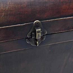 Acquista Baule del Tesoro in Legno Grande Nero con riferimento GHV-60797 della ditta GARDENHOME