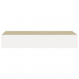 Acquista Scaffale da Parete con Cassetto Bianco Rovere 60x23,5x10 cm MDF con riferimento GHV-330263 della ditta GARDENHOME
