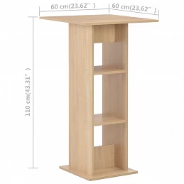 Acquista Tavolo da Bar Rovere 60x60x110 cm con riferimento GHV-280207 della ditta GARDENHOME