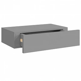 Acquista Scaffale con Cassetti da Parete Grigio 40x23,5x10 cm in MDF con riferimento GHV-330245 della ditta GARDENHOME