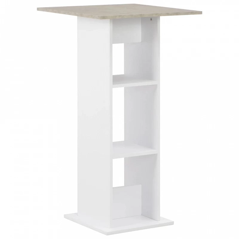 Acquista Tavolo da Bar Bianco e Cemento 60x60x110 cm con riferimento GHV-280208 della ditta GARDENHOME