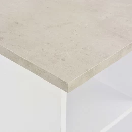Acquista Tavolo da Bar Bianco e Cemento 60x60x110 cm con riferimento GHV-280208 della ditta GARDENHOME