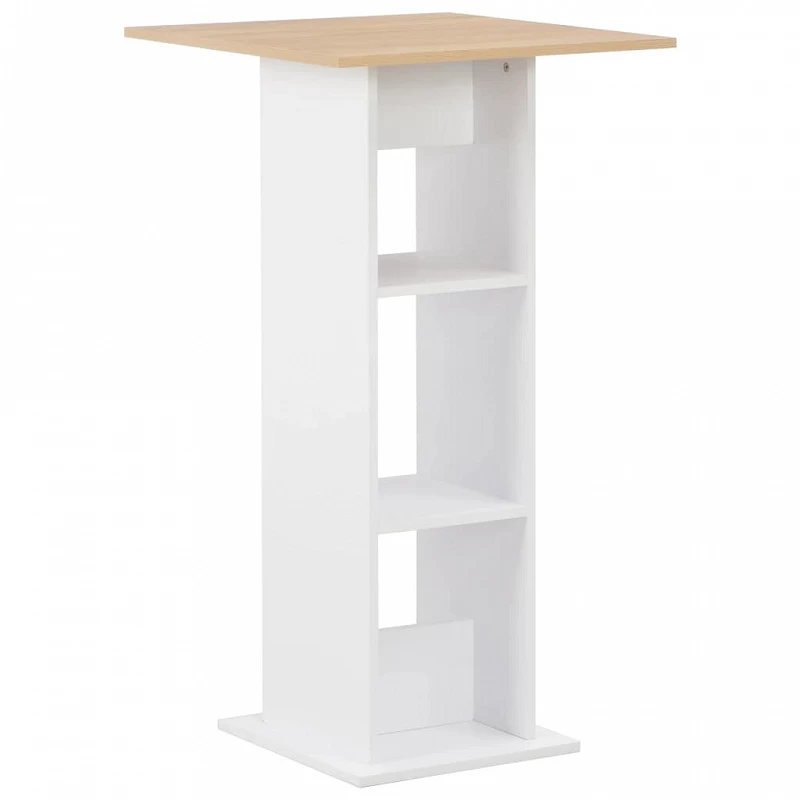 Acquista Tavolo da Bar Bianco e Rovere Sonoma 60x60x110 cm con riferimento GHV-280209 della ditta GARDENHOME