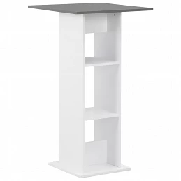 Acquista Tavolo da Bar Bianco e grigio Antracite 60x60x110 cm con riferimento GHV-280210 della ditta GARDENHOME