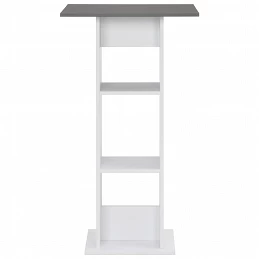 Acquista Tavolo da Bar Bianco e grigio Antracite 60x60x110 cm con riferimento GHV-280210 della ditta GARDENHOME