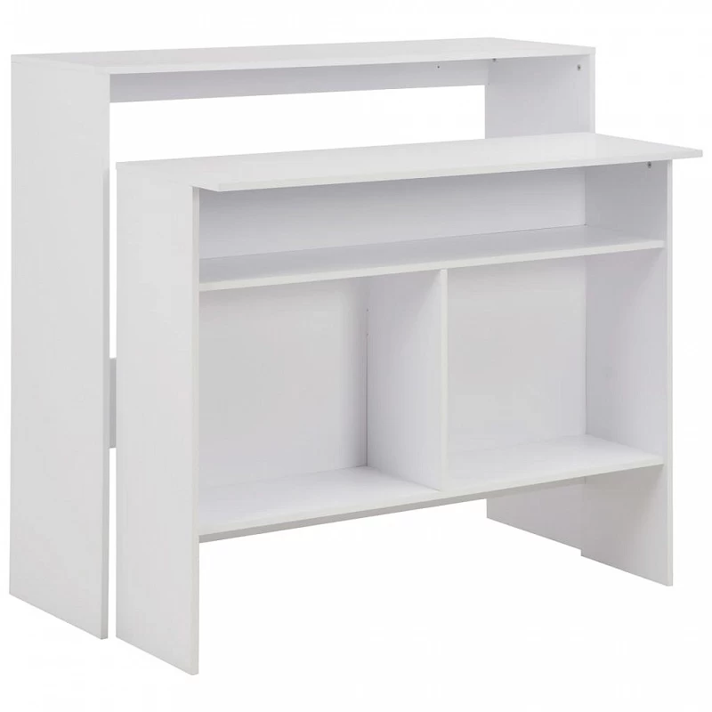Acquista Tavolo da Bar a 2 Livelli Bianco 130x40x120 con riferimento GHV-280217 della ditta GARDENHOME