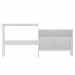 Acquista Tavolo da Bar a 2 Livelli Bianco 130x40x120 con riferimento GHV-280217 della ditta GARDENHOME