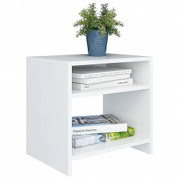Acquista Comodino Bianco 40x30x40 cm Legno Ingegnerizzato con riferimento GHV-800009 della ditta GARDENHOME