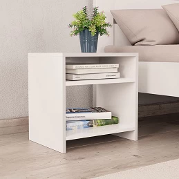 Acquista Comodini Bianchi 2 pz 40x30x40 cm Legno Ingegnerizzato con riferimento GHV-800010 della ditta GARDENHOME