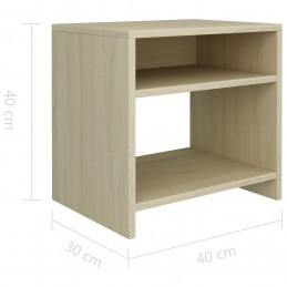Acquista Comodino Rovere Sonoma 40x30x40 cm in Truciolato con riferimento GHV-800015 della ditta GARDENHOME