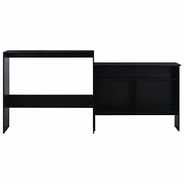 Acquista Tavolo da Bar a 2 Livelli Nero 130x40x120 cm con riferimento GHV-280218 della ditta GARDENHOME