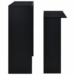 Acquista Tavolo da Bar a 2 Livelli Nero 130x40x120 cm con riferimento GHV-280218 della ditta GARDENHOME