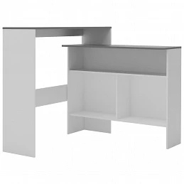 Acquista Tavolo da Bar a 2 Livelli Bianco e Grigio 130x40x120 cm con riferimento GHV-280221 della ditta GARDENHOME