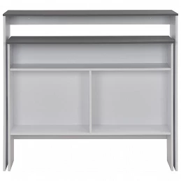 Acquista Tavolo da Bar a 2 Livelli Bianco e Grigio 130x40x120 cm con riferimento GHV-280221 della ditta GARDENHOME