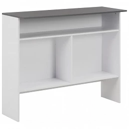 Acquista Tavolo da Bar a 2 Livelli Bianco e Grigio 130x40x120 cm con riferimento GHV-280221 della ditta GARDENHOME