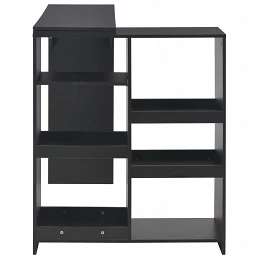 Acquista Tavolo da Bar con Scaffale Mobile Nero 138x39x110 cm con riferimento GHV-280223 della ditta GARDENHOME