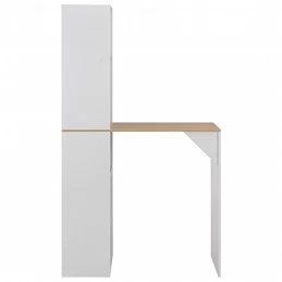 Acquista Tavolo da Bar con Mobiletto Bianco 115x59x200 cm con riferimento GHV-280230 della ditta GARDENHOME