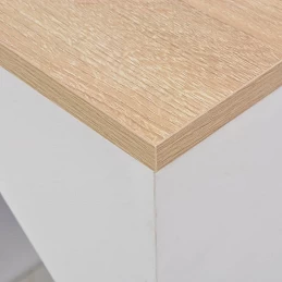 Acquista Tavolo da Bar con Mobiletto Bianco 115x59x200 cm con riferimento GHV-280230 della ditta GARDENHOME