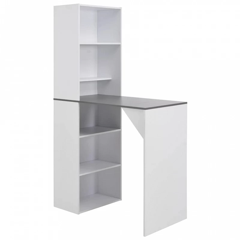 Acquista Tavolo da Bar con Mobiletto Bianco 115x59x200 cm con riferimento GHV-280231 della ditta GARDENHOME