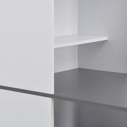 Acquista Tavolo da Bar con Mobiletto Bianco 115x59x200 cm con riferimento GHV-280231 della ditta GARDENHOME