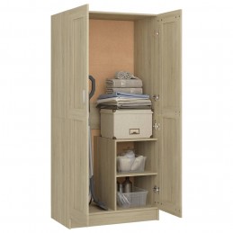 Acquista Armadio Rovere Sonoma 82,5x51,5x180cm in Truciolato con riferimento GHV-803437 della ditta GARDENHOME