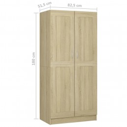 Acquista Armadio Rovere Sonoma 82,5x51,5x180cm in Truciolato con riferimento GHV-803437 della ditta GARDENHOME