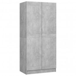 Acquista Armadio Grigio Calcestruzzo 82,5x51,5x180 cm in Truciolato con riferimento GHV-803438 della ditta GARDENHOME