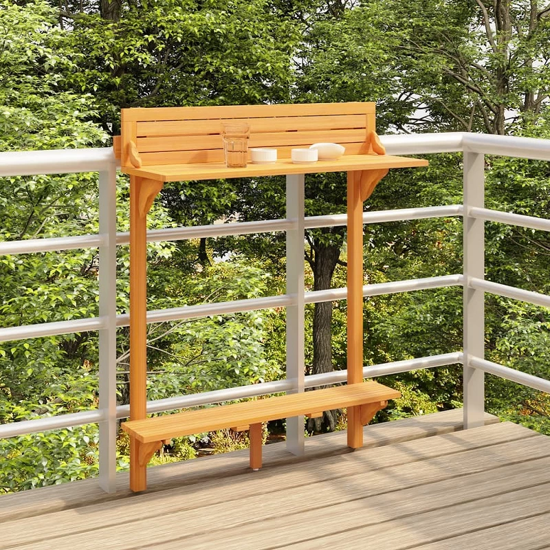 Acquista Tavolo da Bar da Balcone 90x37x122,5 cm in Massello di Acacia con riferimento GHV-310253 della ditta GARDENHOME