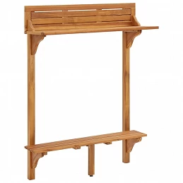 Acquista Tavolo da Bar da Balcone 90x37x122,5 cm in Massello di Acacia con riferimento GHV-310253 della ditta GARDENHOME