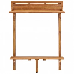 Acquista Tavolo da Bar da Balcone 90x37x122,5 cm in Massello di Acacia con riferimento GHV-310253 della ditta GARDENHOME
