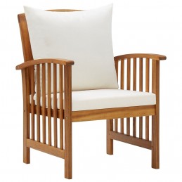 Acquista Sedie da Giardino con Cuscini 2 pz in Massello di Acacia con riferimento GHV-310257 della ditta GARDENHOME