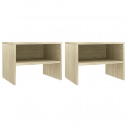 Acquista Comodini Rovere Sonoma 2 pz 40x30x30 cm in Truciolato con riferimento GHV-800070 della ditta GARDENHOME