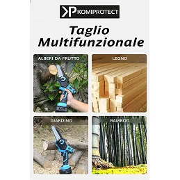 Acquista Motosega Argon 4 profi a Batteria con Lubrificazione Catena con riferimento K615 della ditta KOMIPROTECT