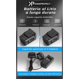 Acquista Motosega Argon 4 profi a Batteria con Lubrificazione Catena con riferimento K615 della ditta KOMIPROTECT