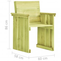 Acquista Sedia da Giardino in Legno di Pino Impregnato con riferimento GHV-49033 della ditta GARDENHOME