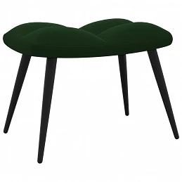 Acquista Poltrona Relax con Poggiapiedi Verde Scuro in Velluto con riferimento GHV-328086 della ditta GARDENHOME