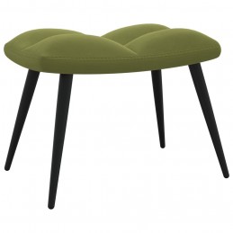 Acquista Poltrona Relax con Poggiapiedi Verde Chiaro in Velluto con riferimento GHV-328087 della ditta GARDENHOME