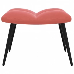 Acquista Poltrona Relax con Poggiapiedi Rosa in Velluto con riferimento GHV-328088 della ditta GARDENHOME