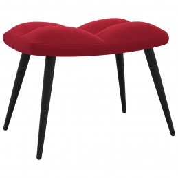 Acquista Poltrona Relax con Poggiapiedi Rosso Vino in Velluto con riferimento GHV-328089 della ditta GARDENHOME