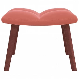 Acquista Poltrona Relax con Poggiapiedi Rosa in Velluto con riferimento GHV-328066 della ditta GARDENHOME